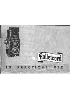 Rollei Rolleicord 3 manual. Camera Instructions.